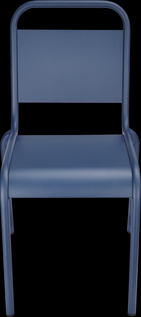 Outdoor Impatiens Blue Side Chair - Thumbnail - Image 3