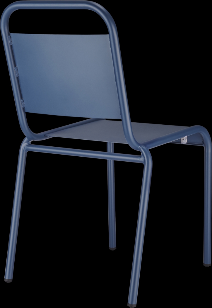 Outdoor Impatiens Blue Side Chair - Thumbnail - Image 5