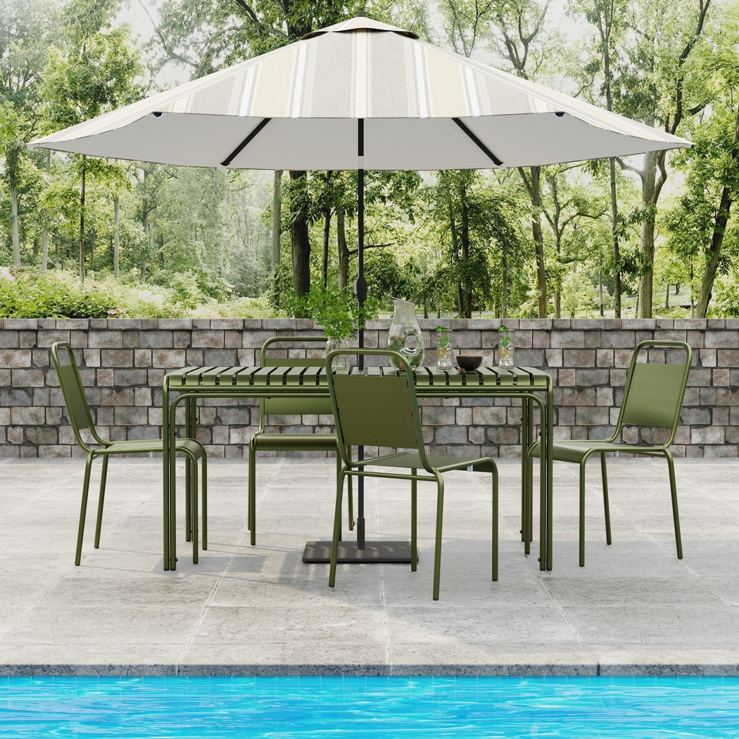 Outdoor Impatiens Green Side Chair - Thumbnail - Image 2