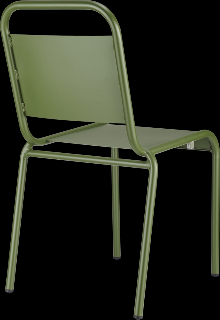 Outdoor Impatiens Green Side Chair - Thumbnail - Image 4