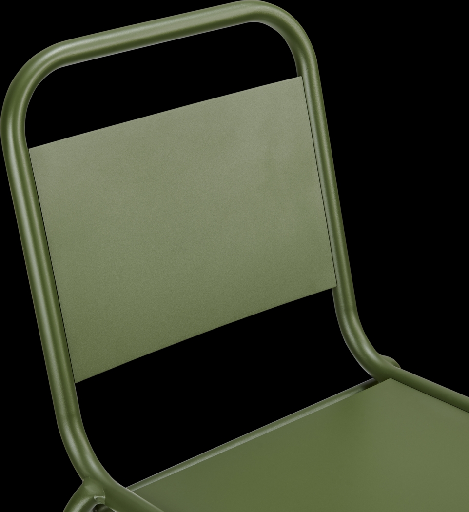 Outdoor Impatiens Green Side Chair - Thumbnail - Image 8