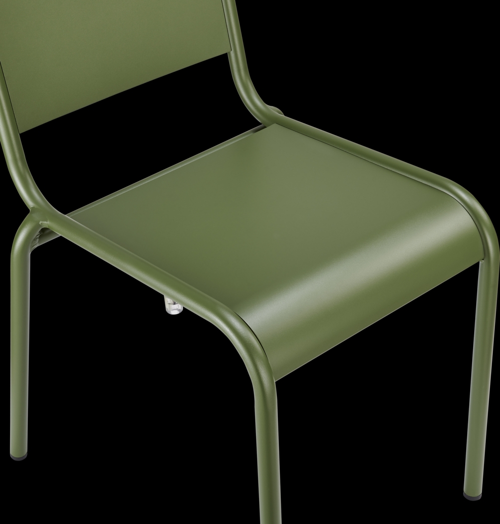 Outdoor Impatiens Green Side Chair - Thumbnail - Image 9