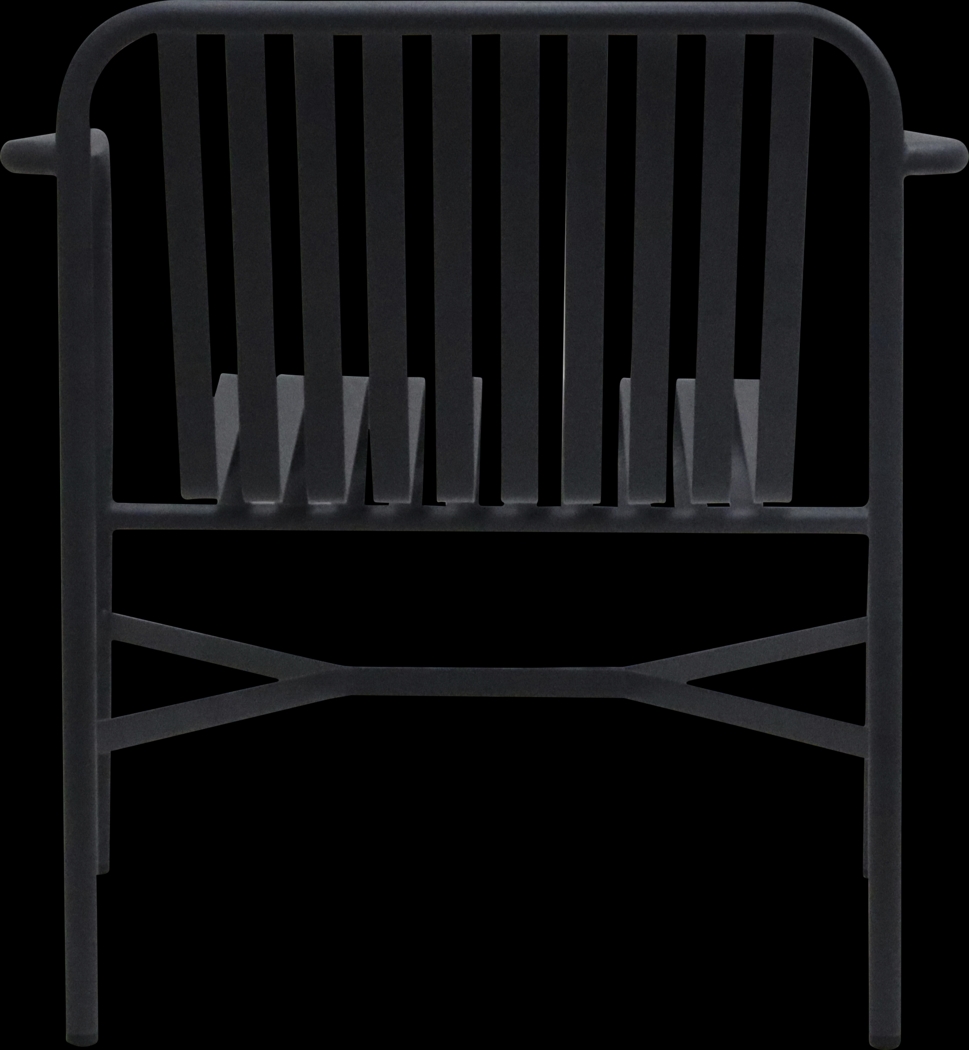 Outdoor Ischia Black Accent Chair - Thumbnail - Image 7
