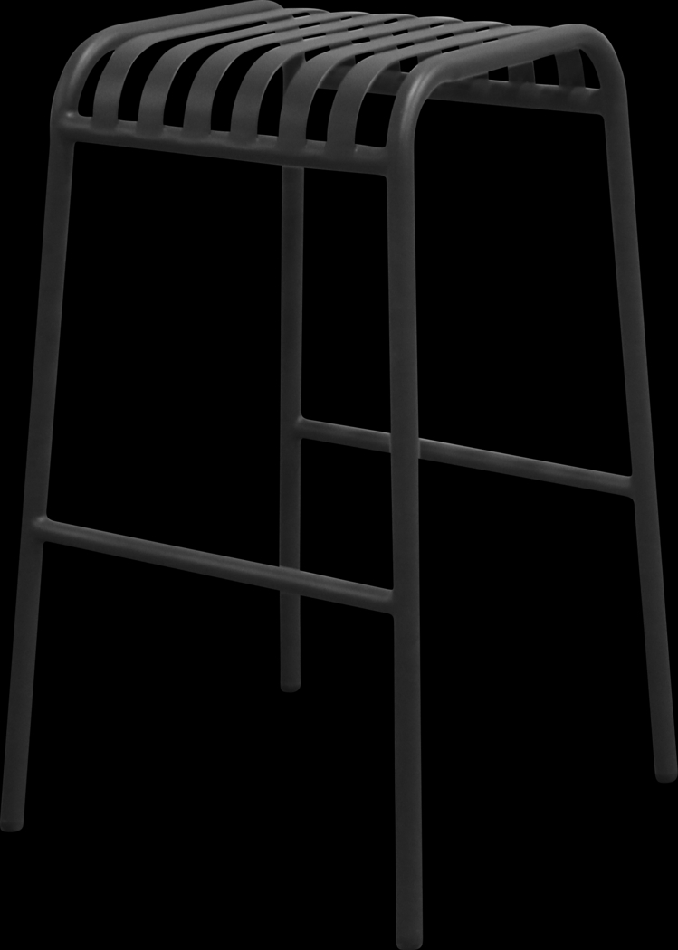 Outdoor Ischia Black Barstool - Thumbnail - Image 8