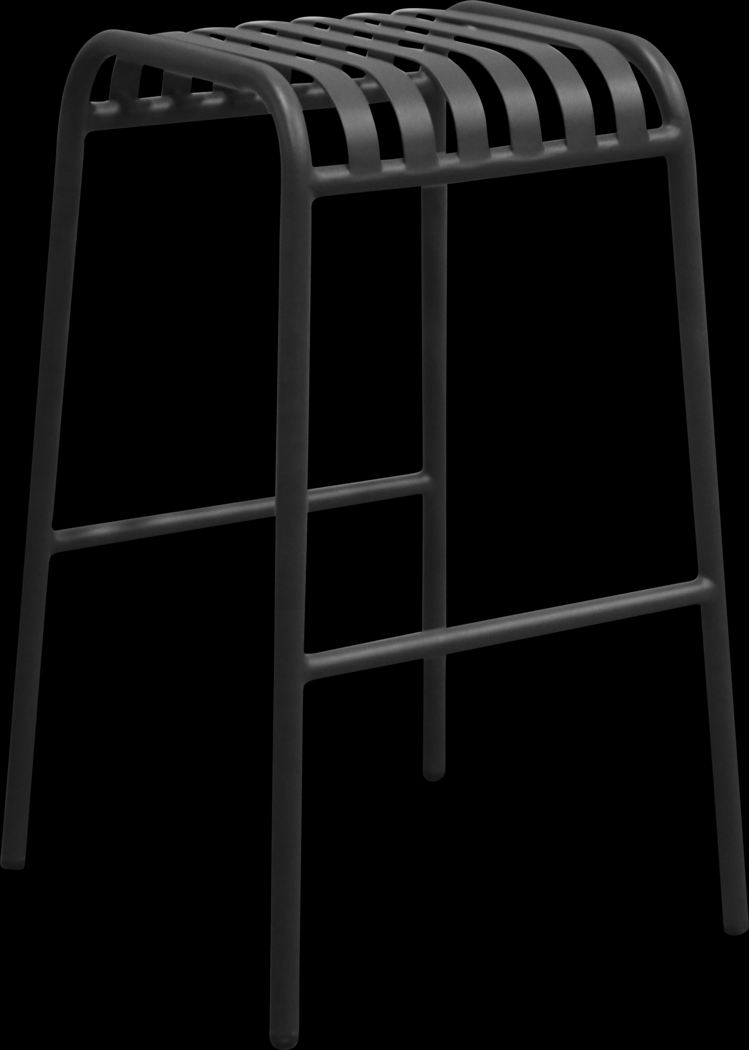 Outdoor Ischia Black Barstool - Thumbnail - Image 1