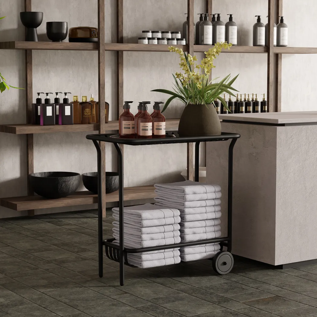 Outdoor Ischia Black Cart - Thumbnail - Image 2