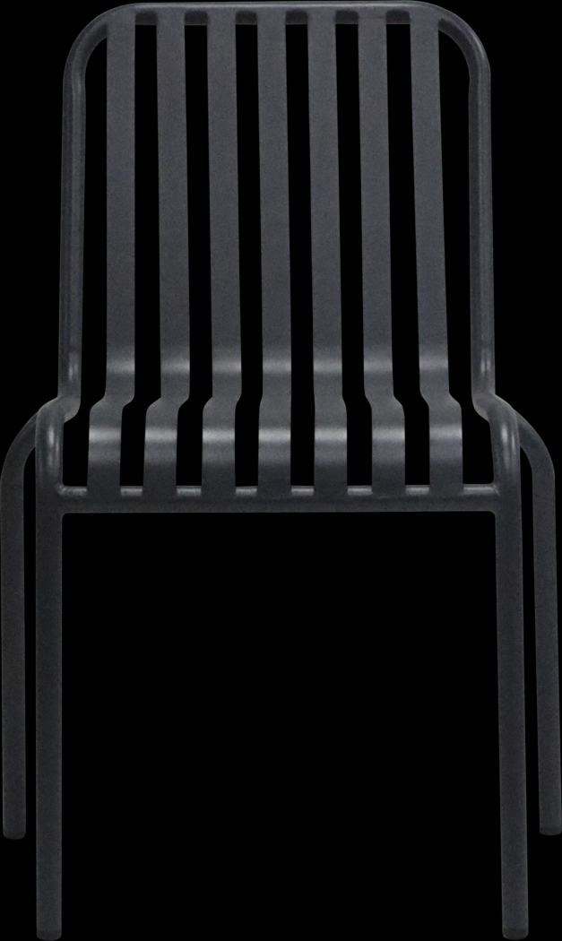 Outdoor Ischia Black Side Chair - Thumbnail - Image 5