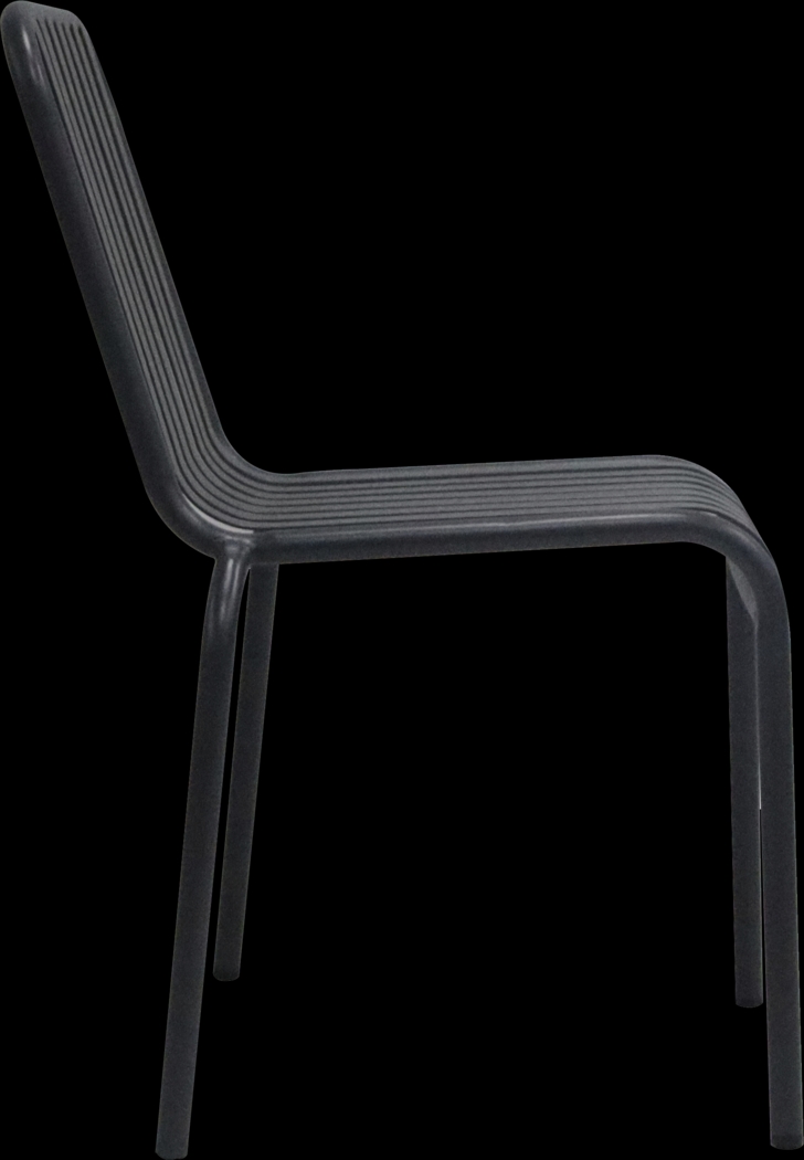 Outdoor Ischia Black Side Chair - Thumbnail - Image 6