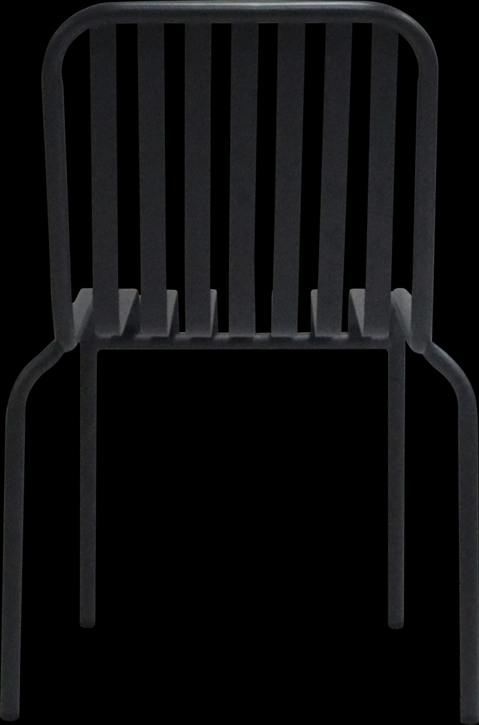 Outdoor Ischia Black Side Chair - Thumbnail - Image 8