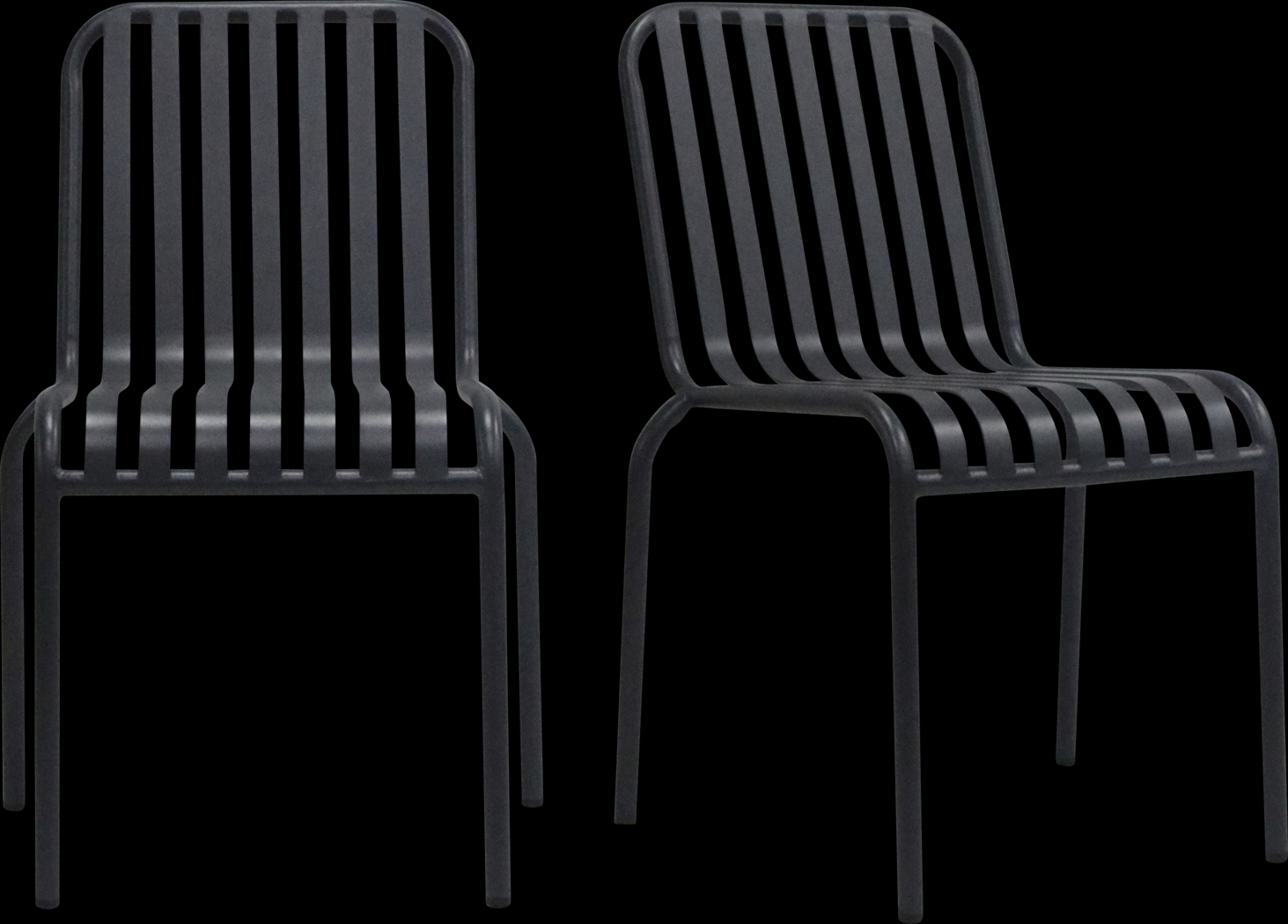 Outdoor Ischia Black Side Chair - Thumbnail - Image 9