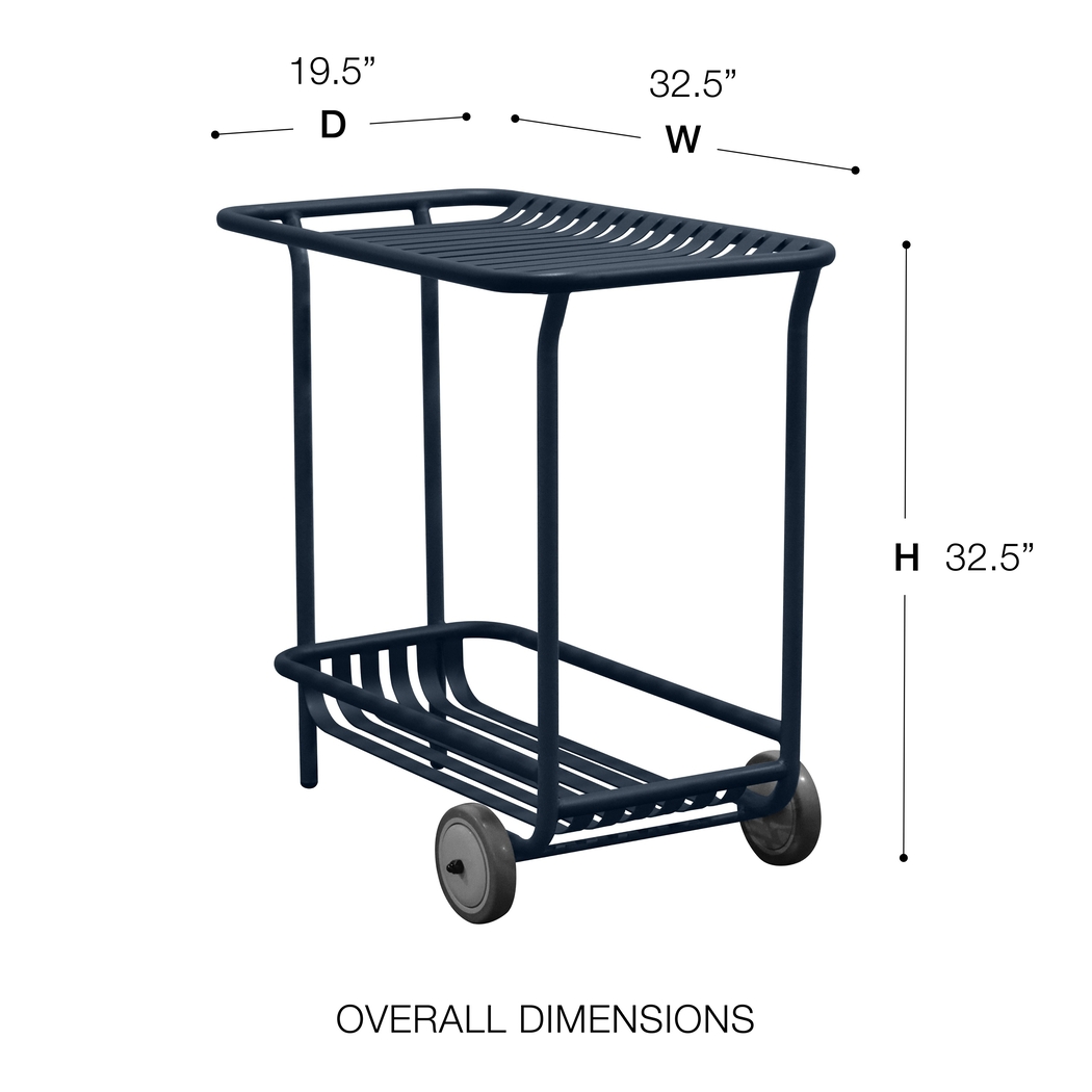 Outdoor Ischia Blue Cart - Thumbnail - Image 7