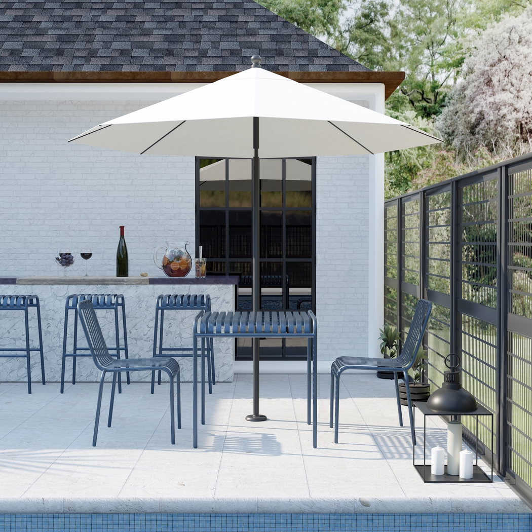 Outdoor Ischia Blue Side Chair - Thumbnail - Image 4