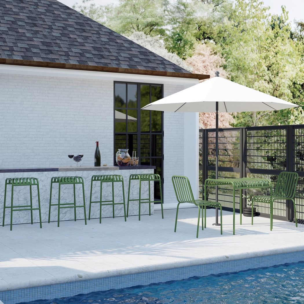 Outdoor Ischia Green Barstool - Thumbnail - Image 3