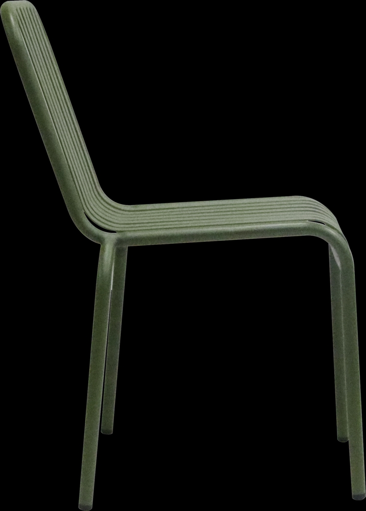 Outdoor Ischia Green Side Chair - Thumbnail - Image 6
