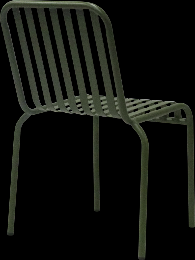 Outdoor Ischia Green Side Chair - Thumbnail - Image 7