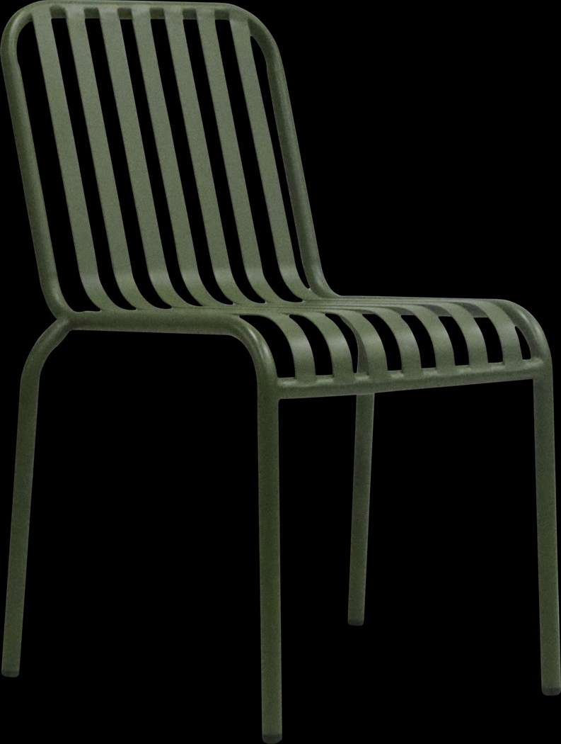 Outdoor Ischia Green Side Chair - Thumbnail - Image 1