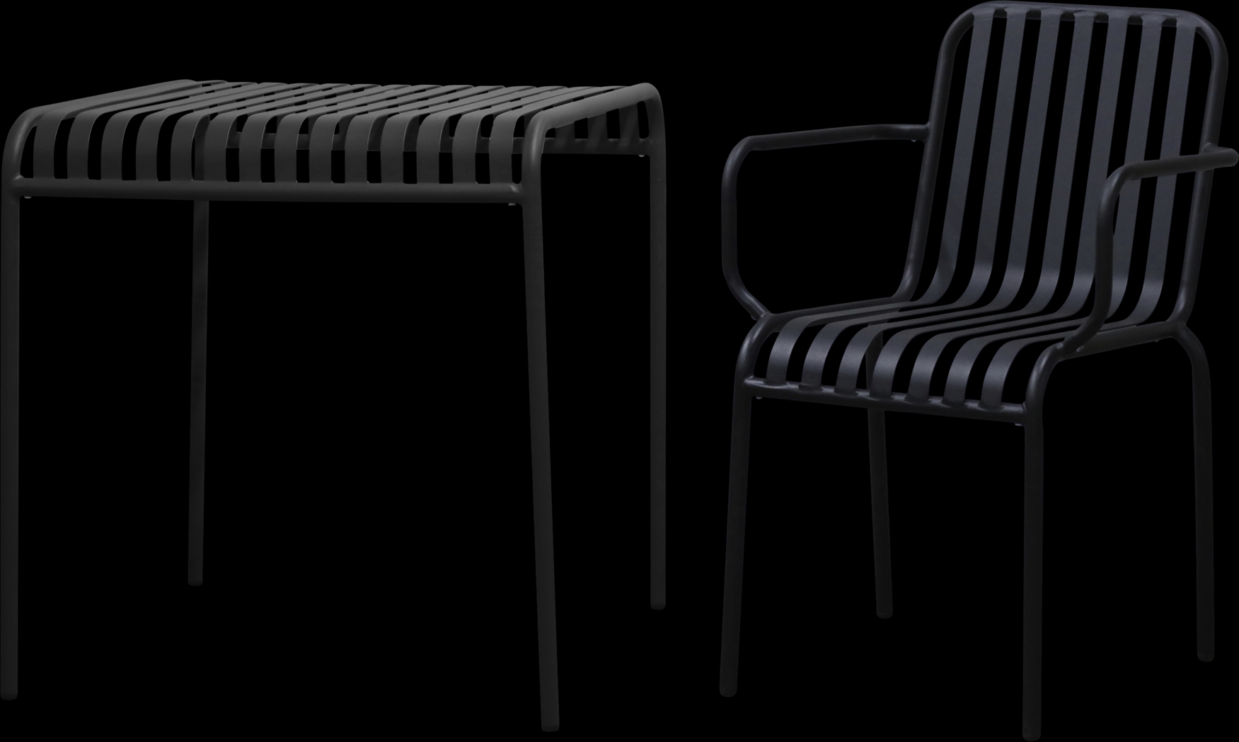 Outdoor Ischia II Black Arm Chair, Set of 2 - Thumbnail - Image 8