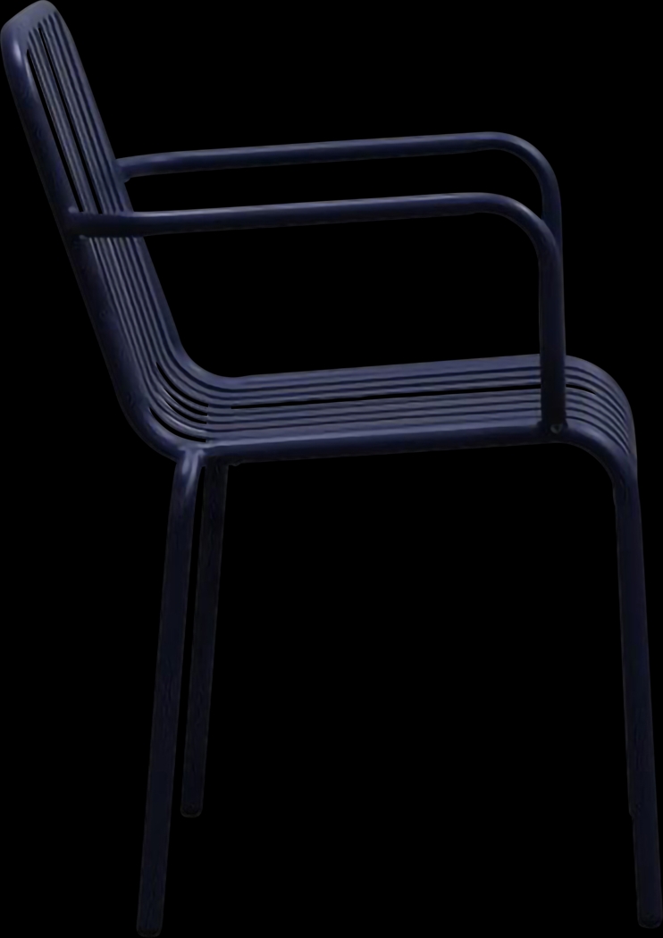 Outdoor Ischia II Blue Arm Chair, Set of 2 - Thumbnail - Image 5