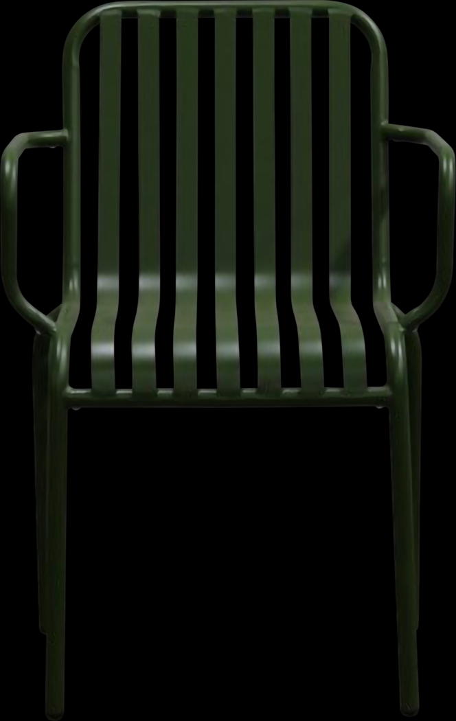 Outdoor Ischia II Green Arm Chair, Set of 2 - Thumbnail - Image 3