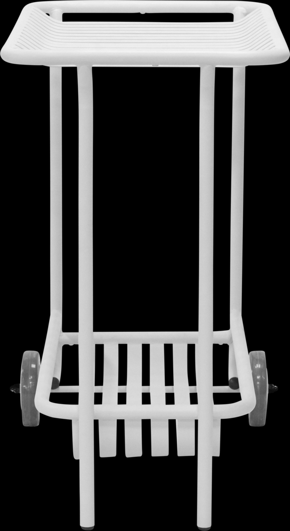 Outdoor Ischia White Cart - Thumbnail - Image 4