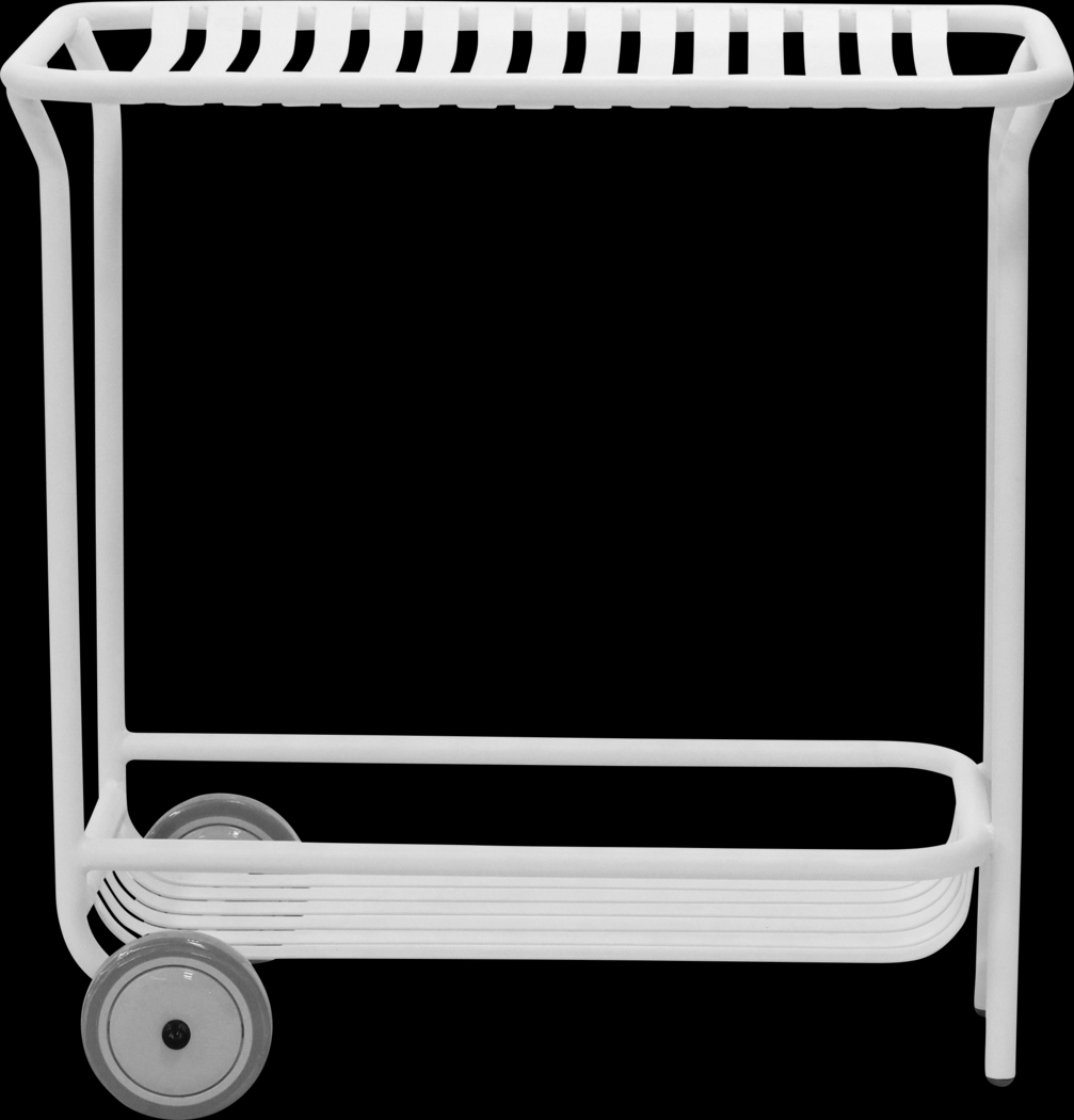Outdoor Ischia White Cart - Thumbnail - Image 1