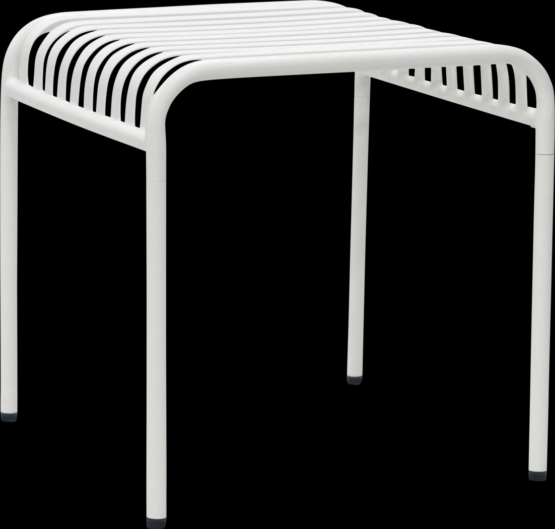 Outdoor Ischia White End Table - Thumbnail - Image 4