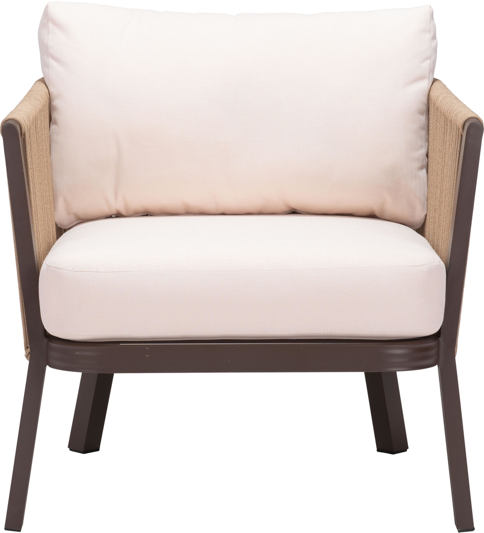 Outdoor Jetero Brown Accent Chair - Thumbnail - Image 9