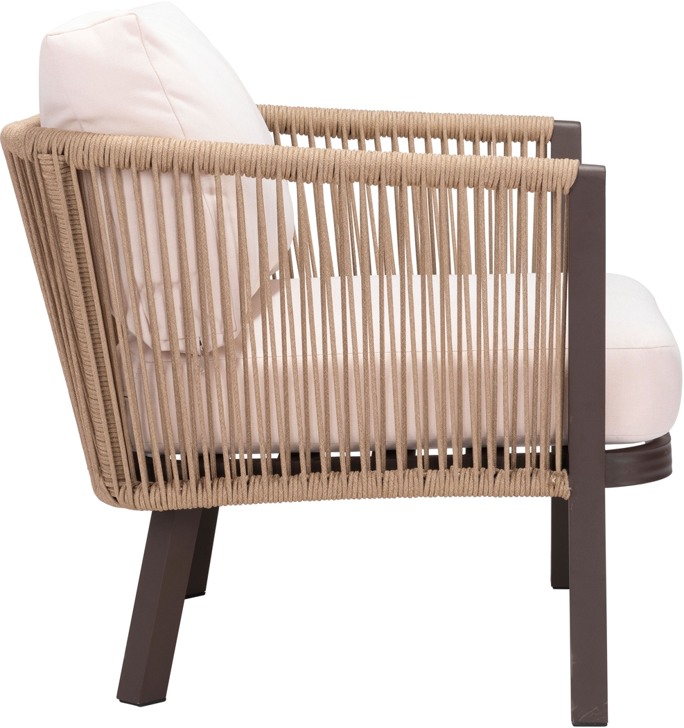 Outdoor Jetero Brown Accent Chair - Thumbnail - Image 10
