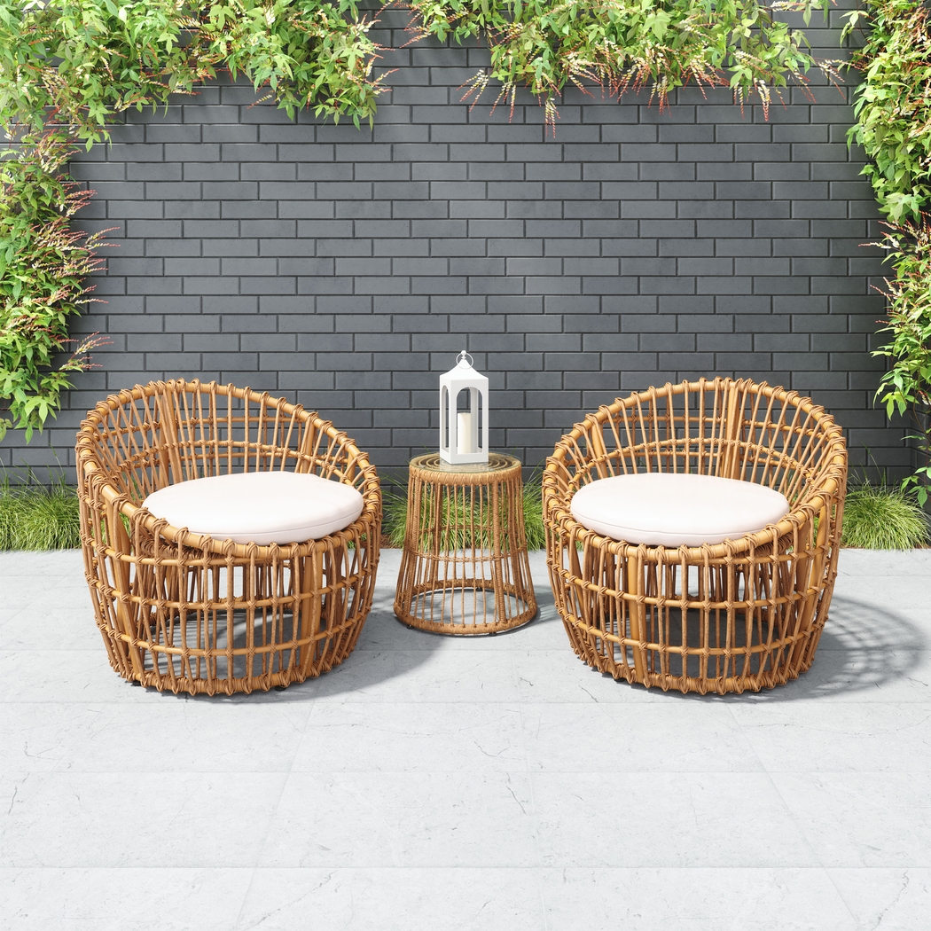 Outdoor Jumada Brown Accent Chair - Thumbnail - Image 2