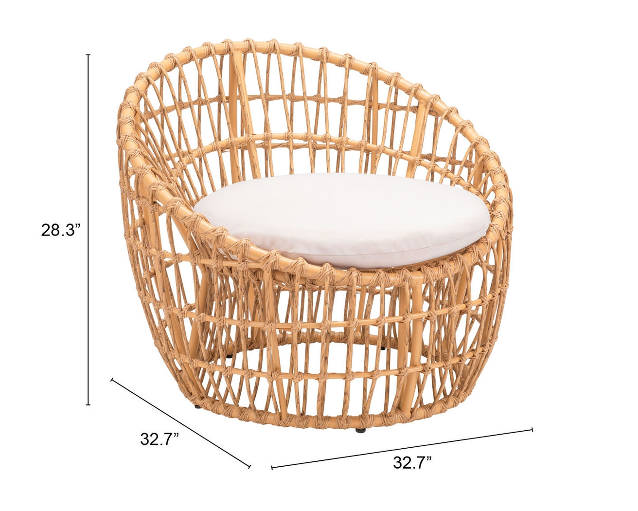 Outdoor Jumada Brown Accent Chair - Thumbnail - Image 13