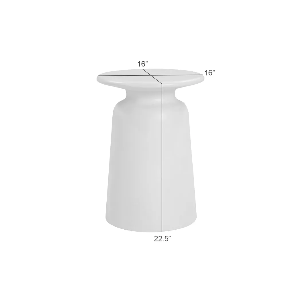 Outdoor Kante White Accent Table - Thumbnail - Image 5