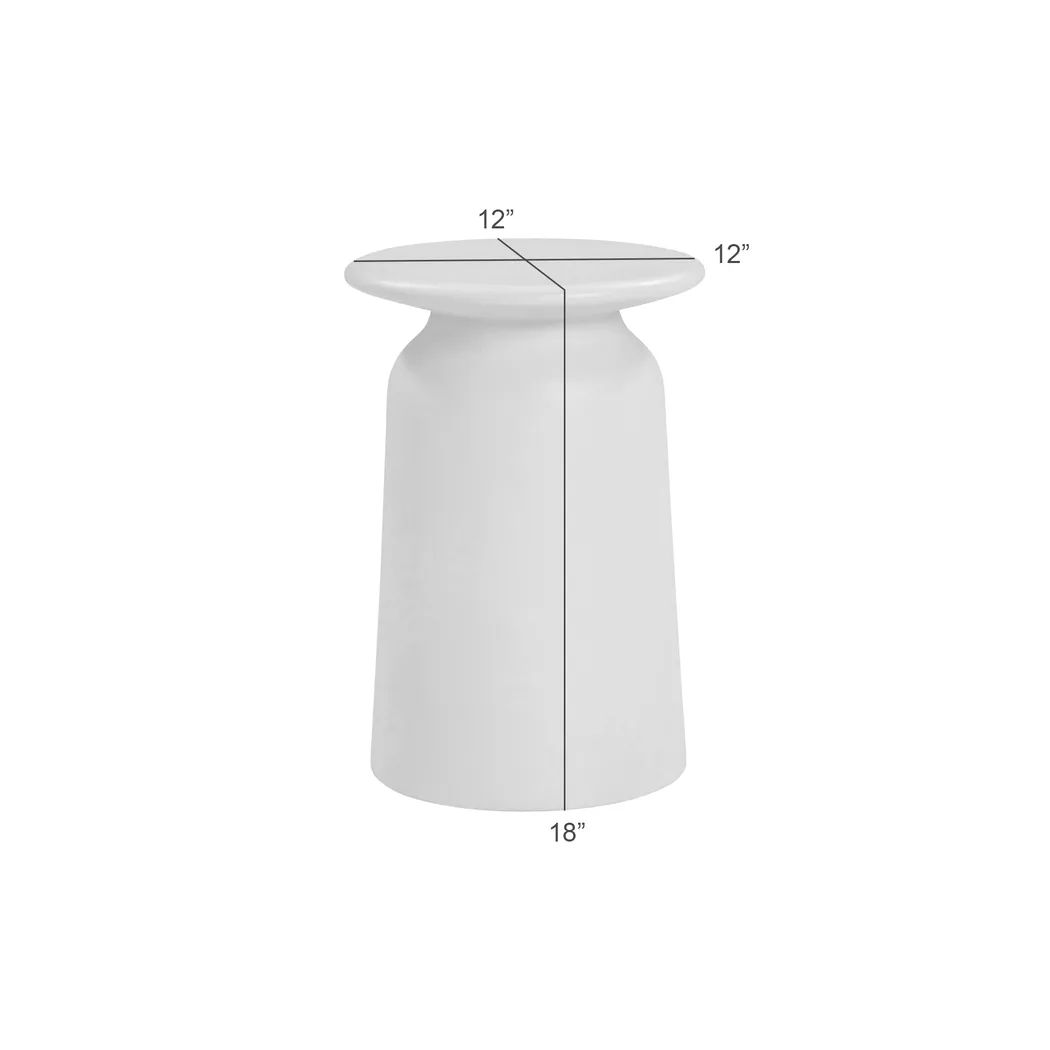 Outdoor Kante White End Table - Thumbnail - Image 6