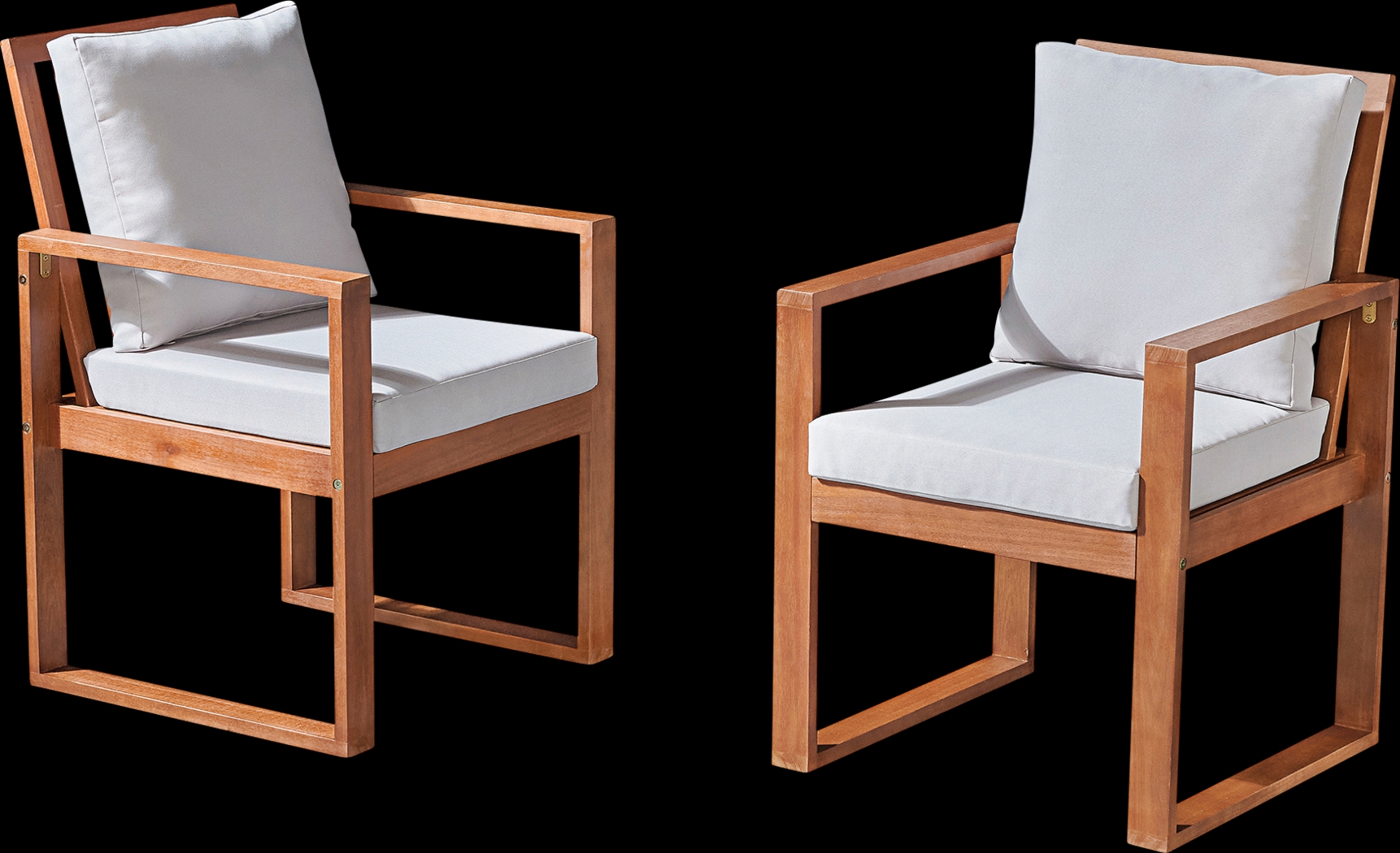 Outdoor Kayenta Brown Chair Set of 2 - Thumbnail - Image 1
