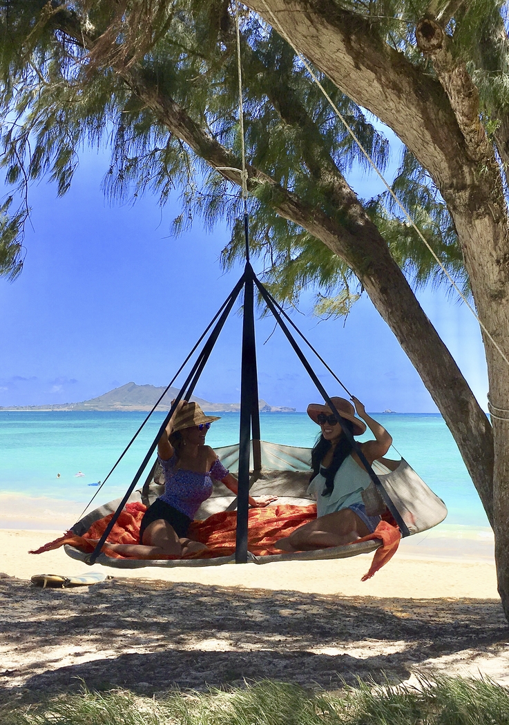 Outdoor Kelya I Brown Hammock Hanging Chair - Thumbnail - Image 4