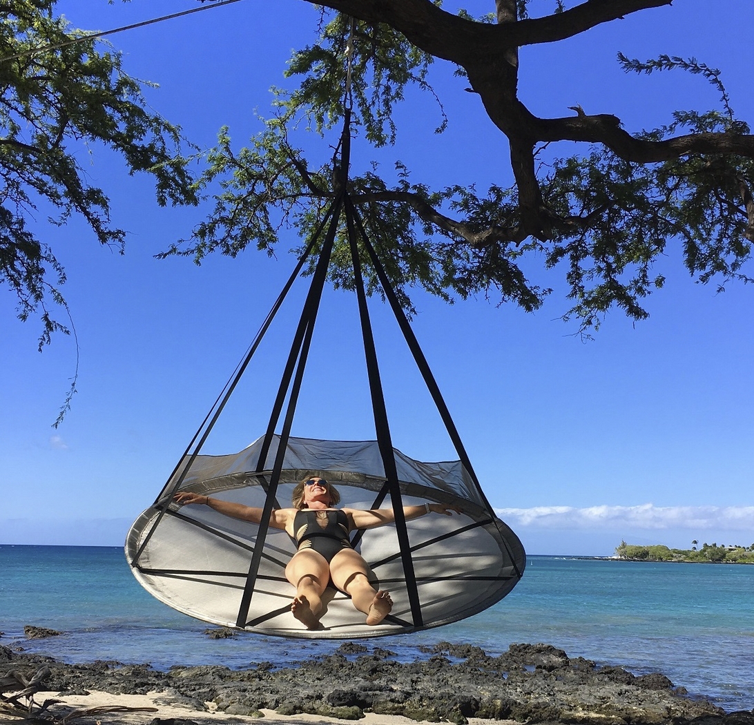 Outdoor Kelya I Brown Hammock Hanging Chair - Thumbnail - Image 5