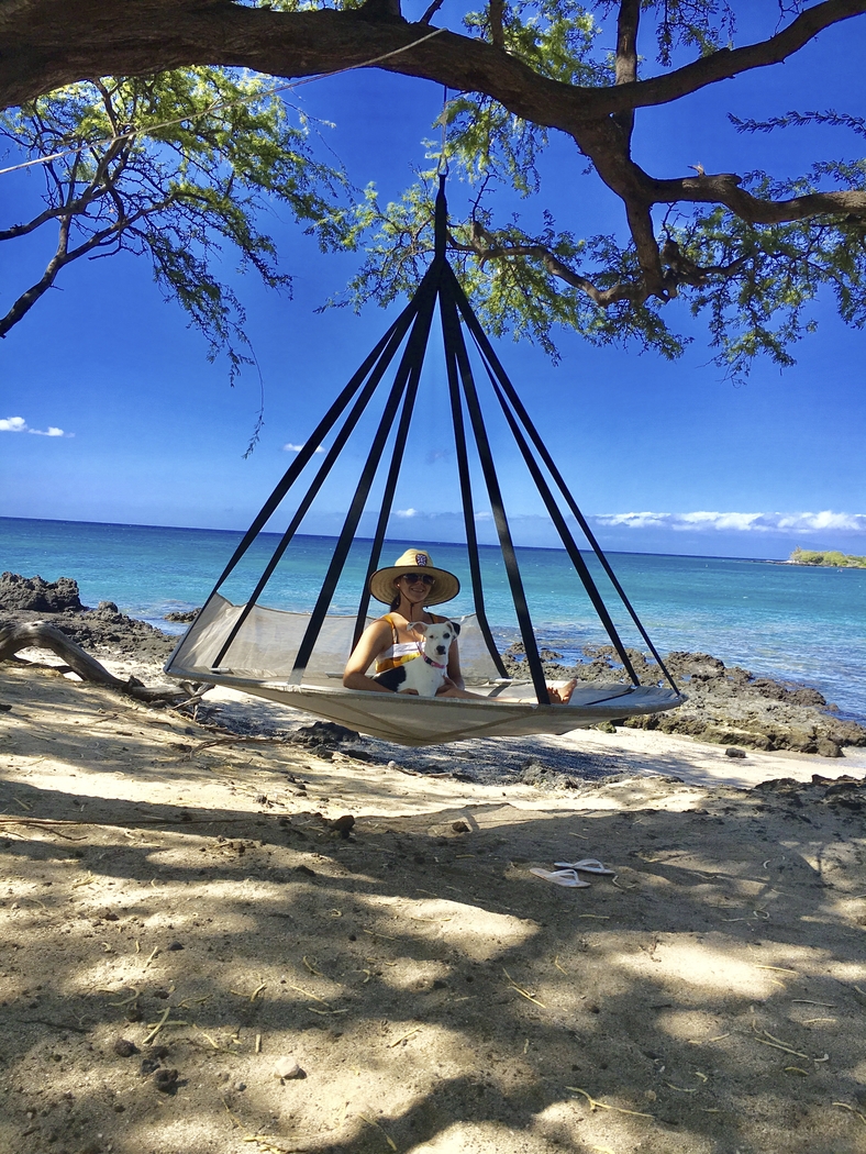 Outdoor Kelya I Brown Hammock Hanging Chair - Thumbnail - Image 6