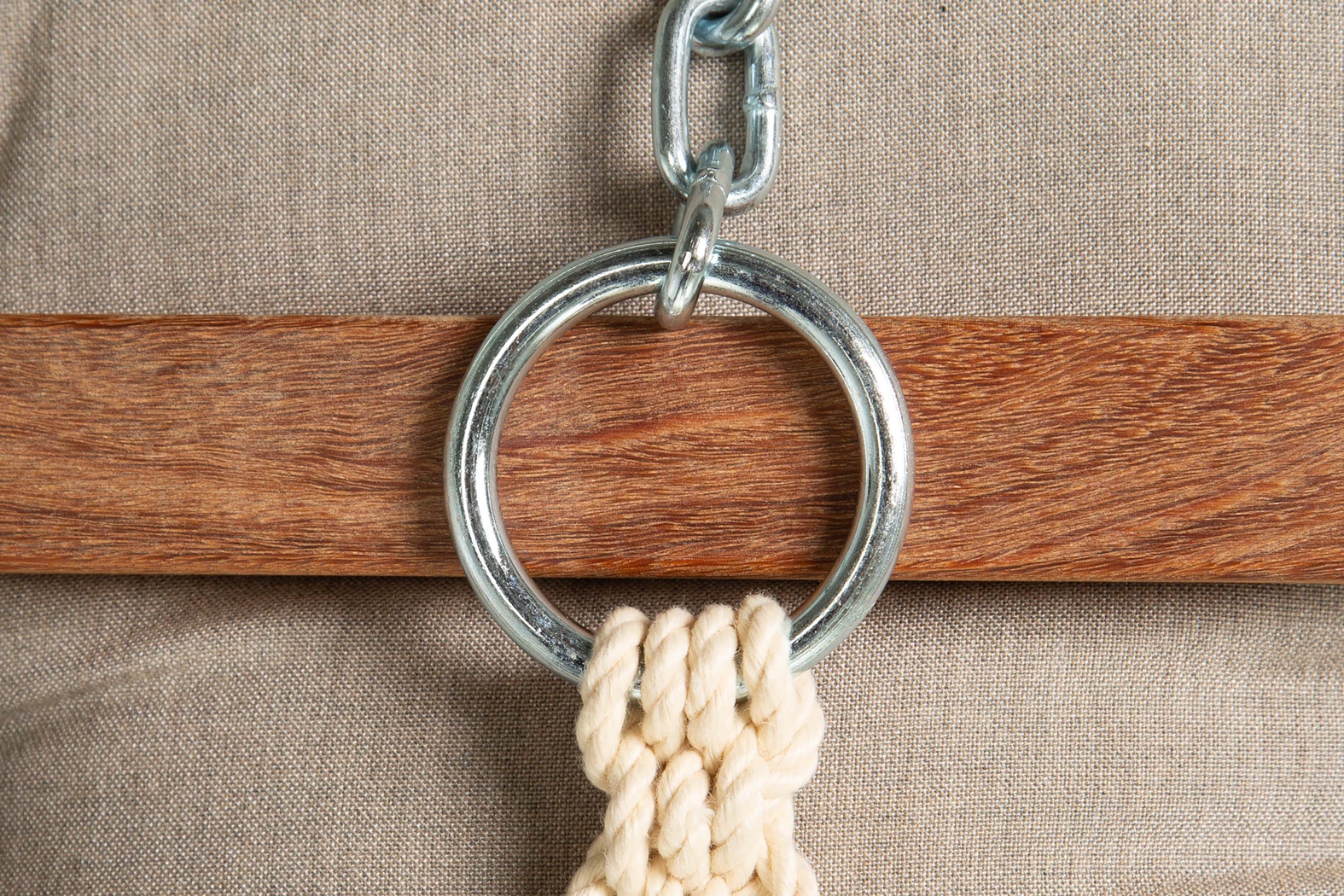 Outdoor Keone Beige Single Swing Hammock - Thumbnail - Image 4