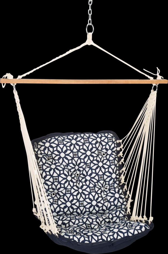 Outdoor Keone Blue Single Swing Hammock - Thumbnail - Image 1