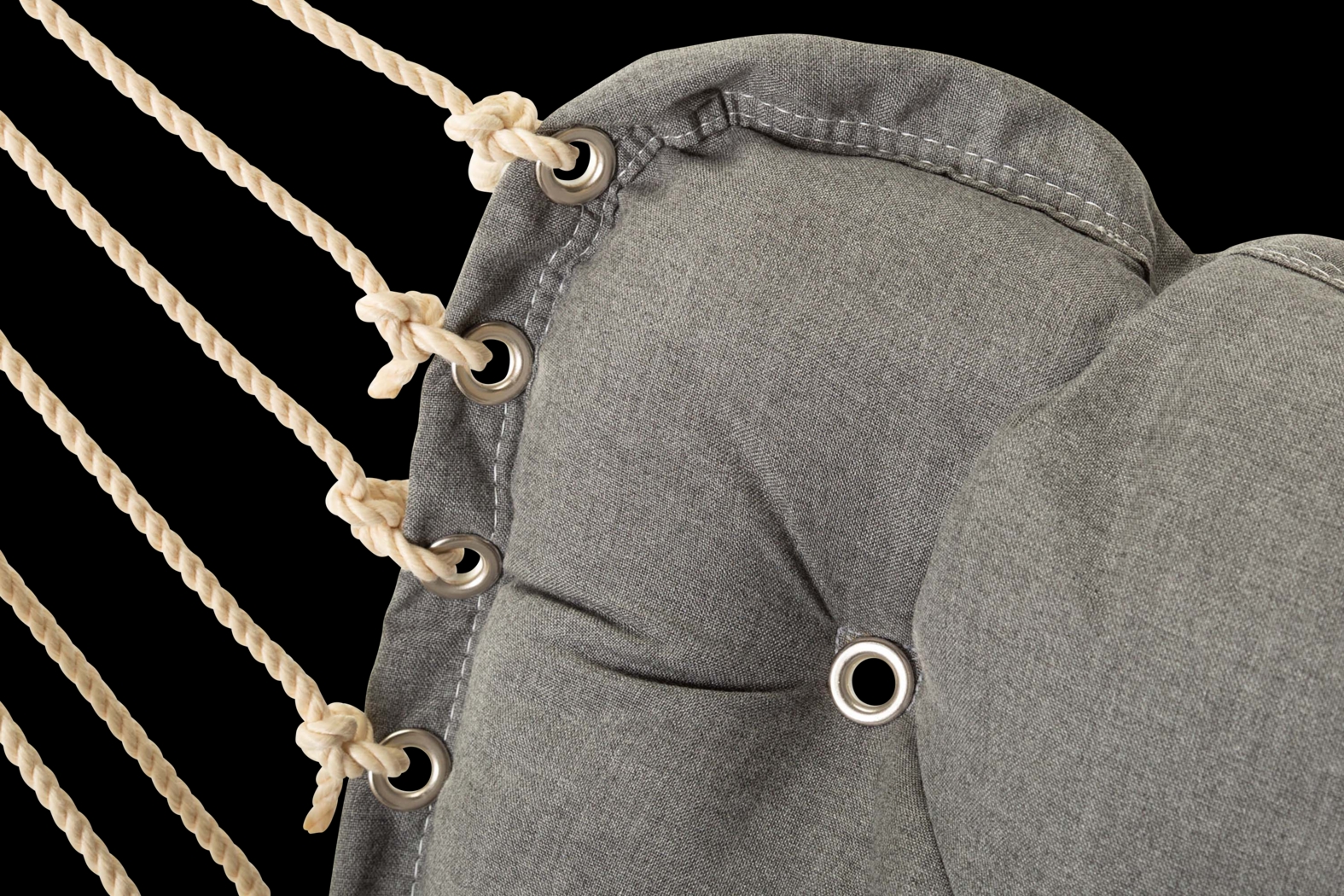 Outdoor Keone Gray Single Swing Hammock - Thumbnail - Image 4