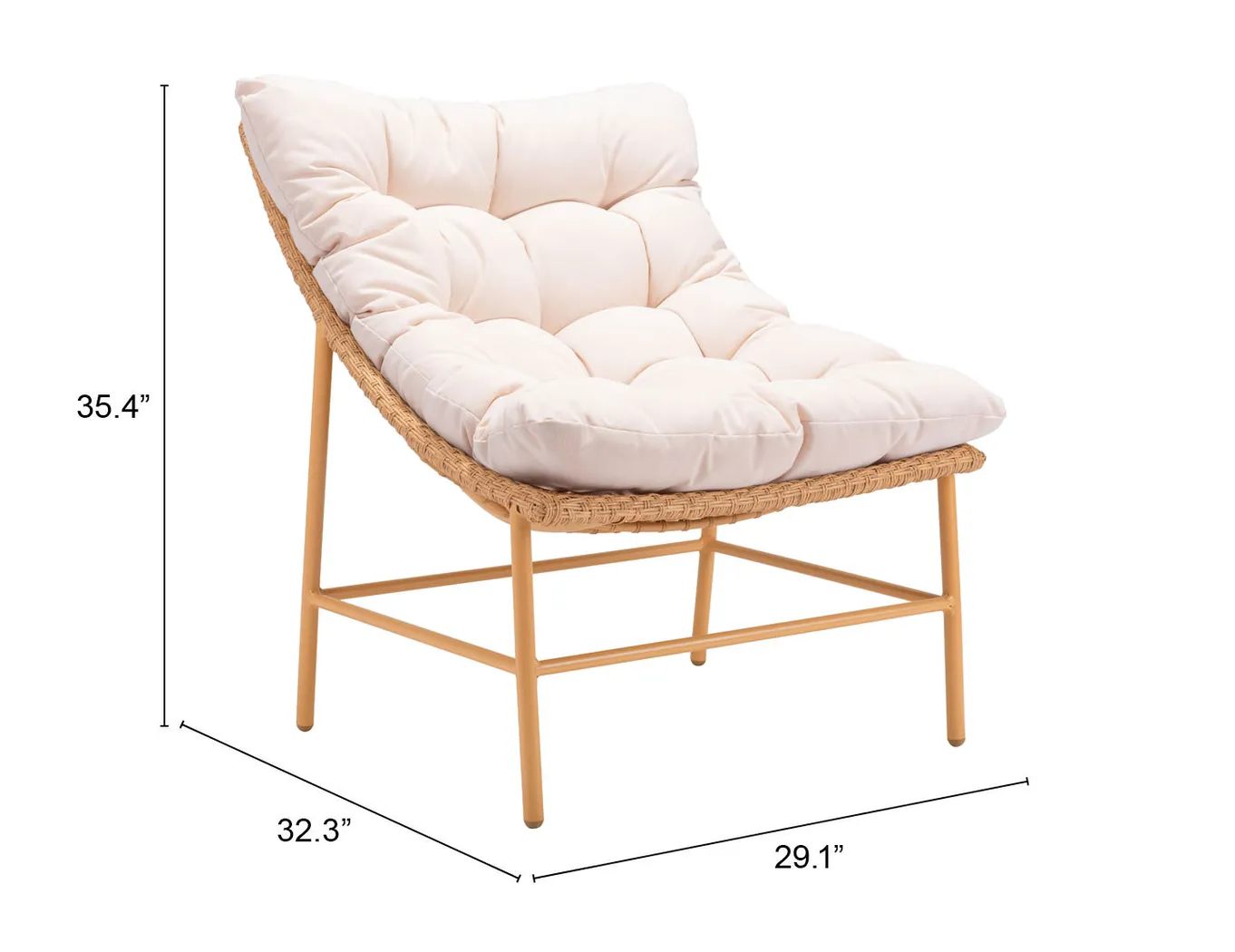 Outdoor Kirkglade Brown Accent Chair - Thumbnail - Image 14