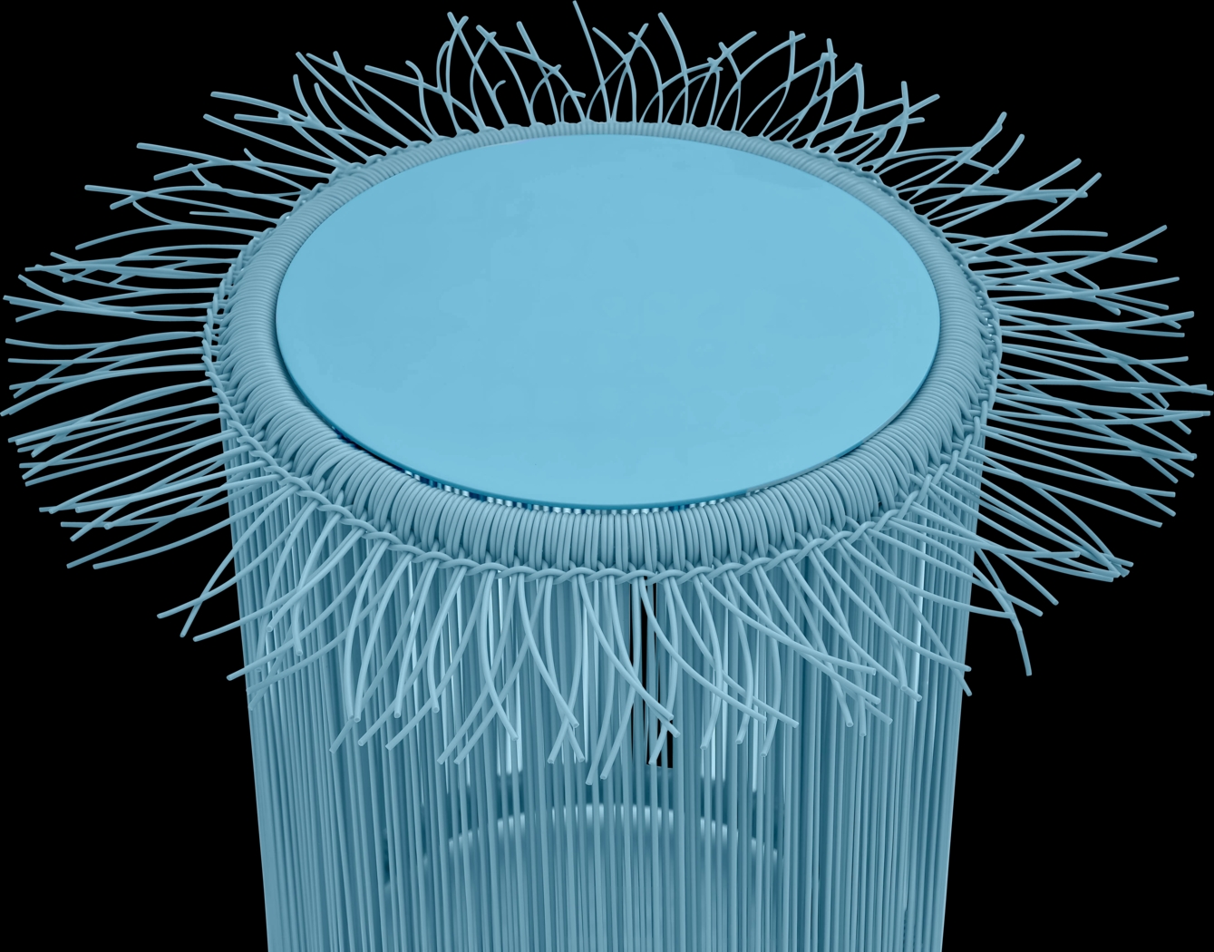 Outdoor Krouse Blue End Table - Thumbnail - Image 3