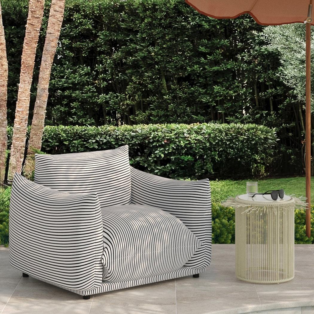 Outdoor Krouse Cream End Table - Thumbnail - Image 2