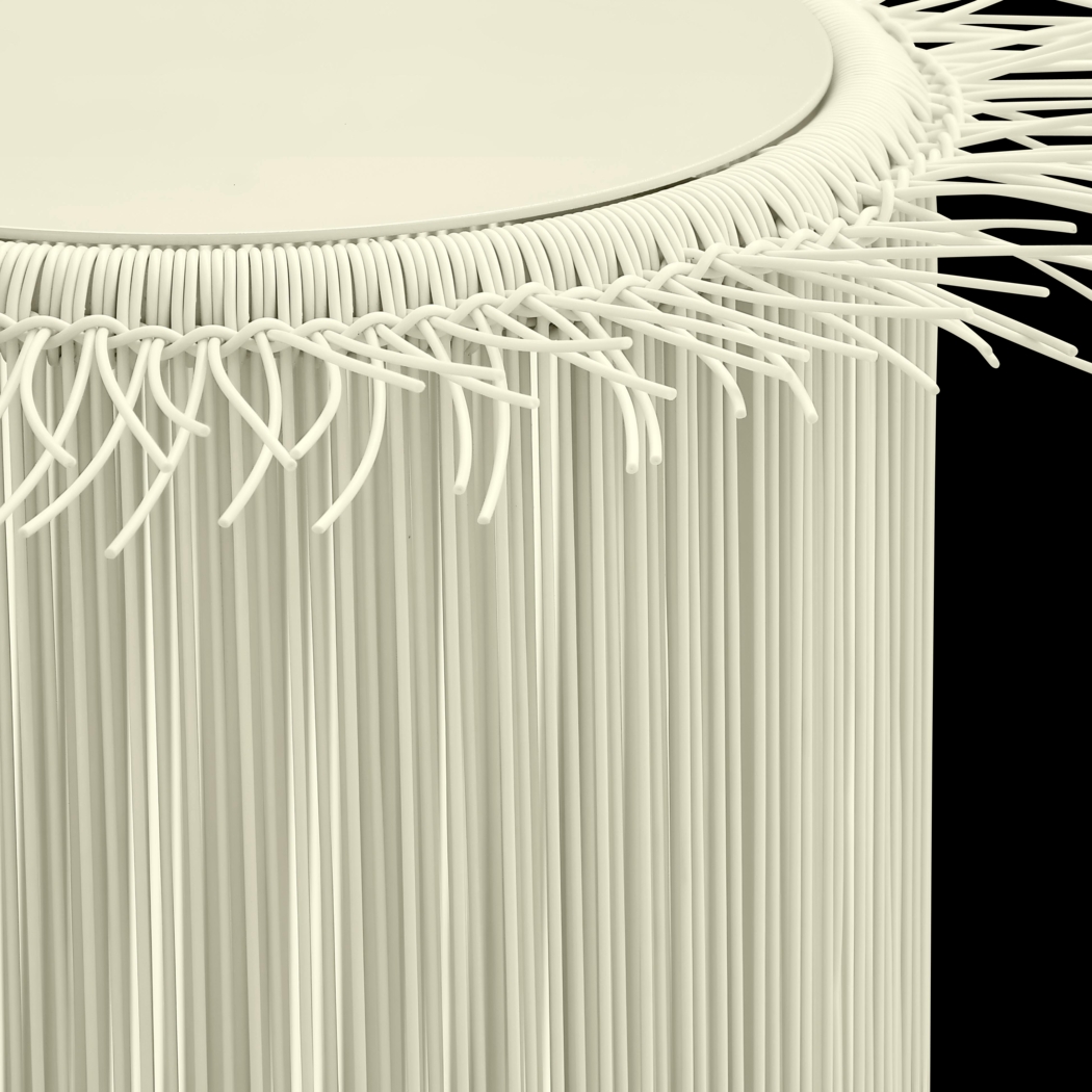 Outdoor Krouse Cream End Table - Thumbnail - Image 3