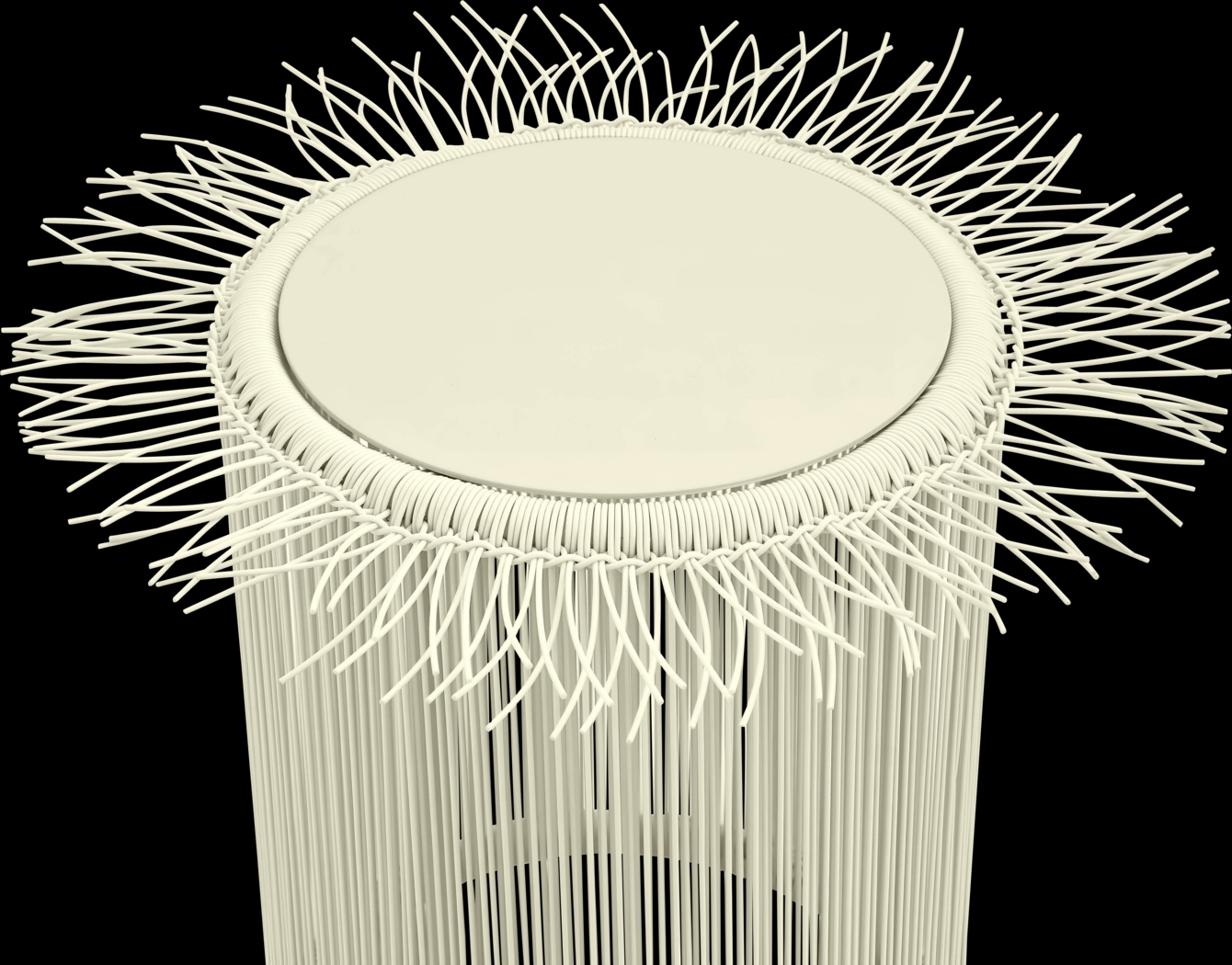 Outdoor Krouse Cream End Table - Thumbnail - Image 4