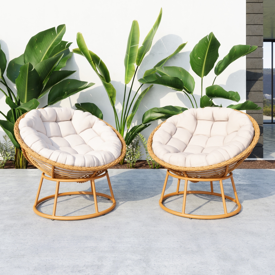 Outdoor Lanibeth Brown Accent Chair - Thumbnail - Image 2