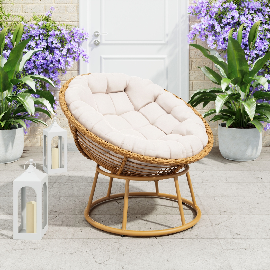 Outdoor Lanibeth Brown Accent Chair - Thumbnail - Image 3