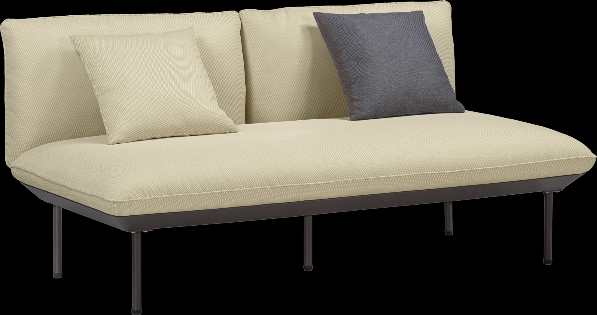 Outdoor Laurine Beige Loveseat - Thumbnail - Image 3