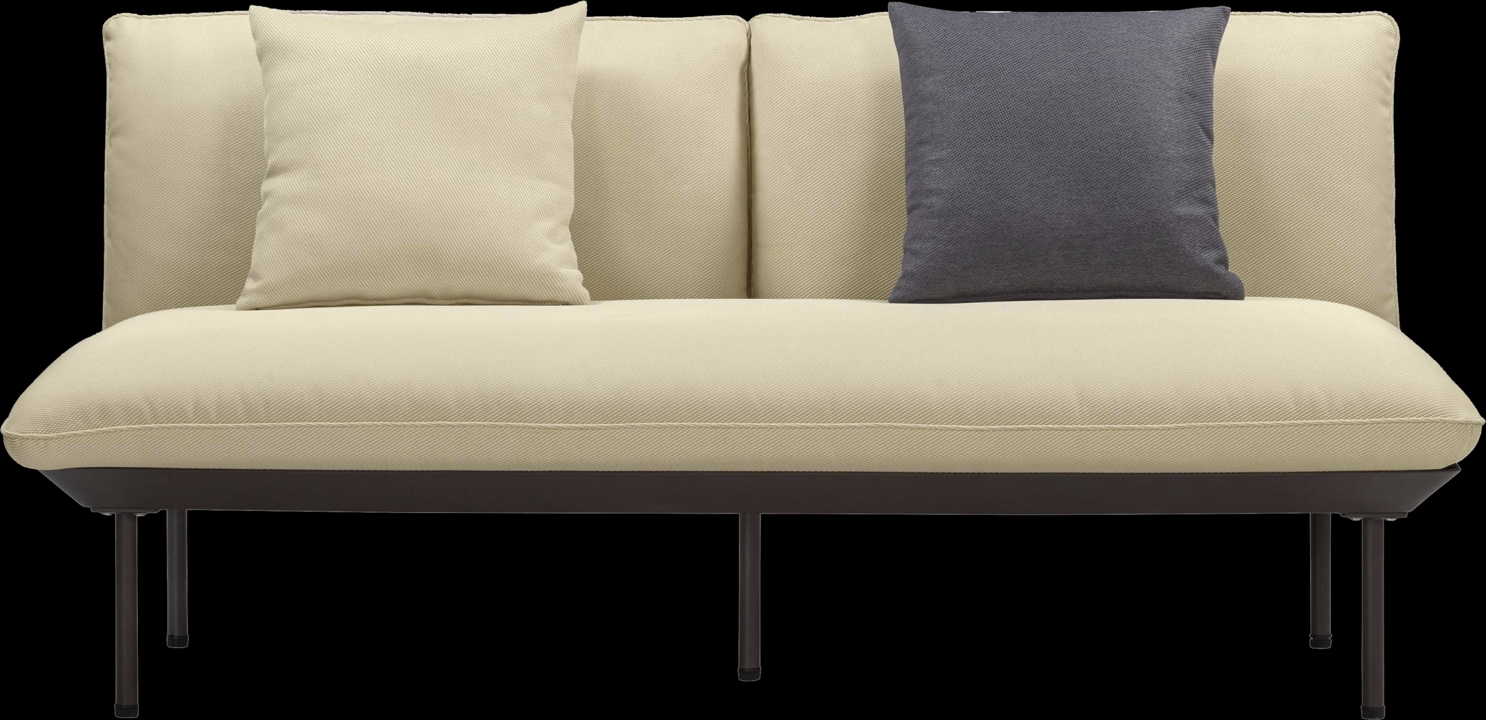 Outdoor Laurine Beige Loveseat - Thumbnail - Image 1