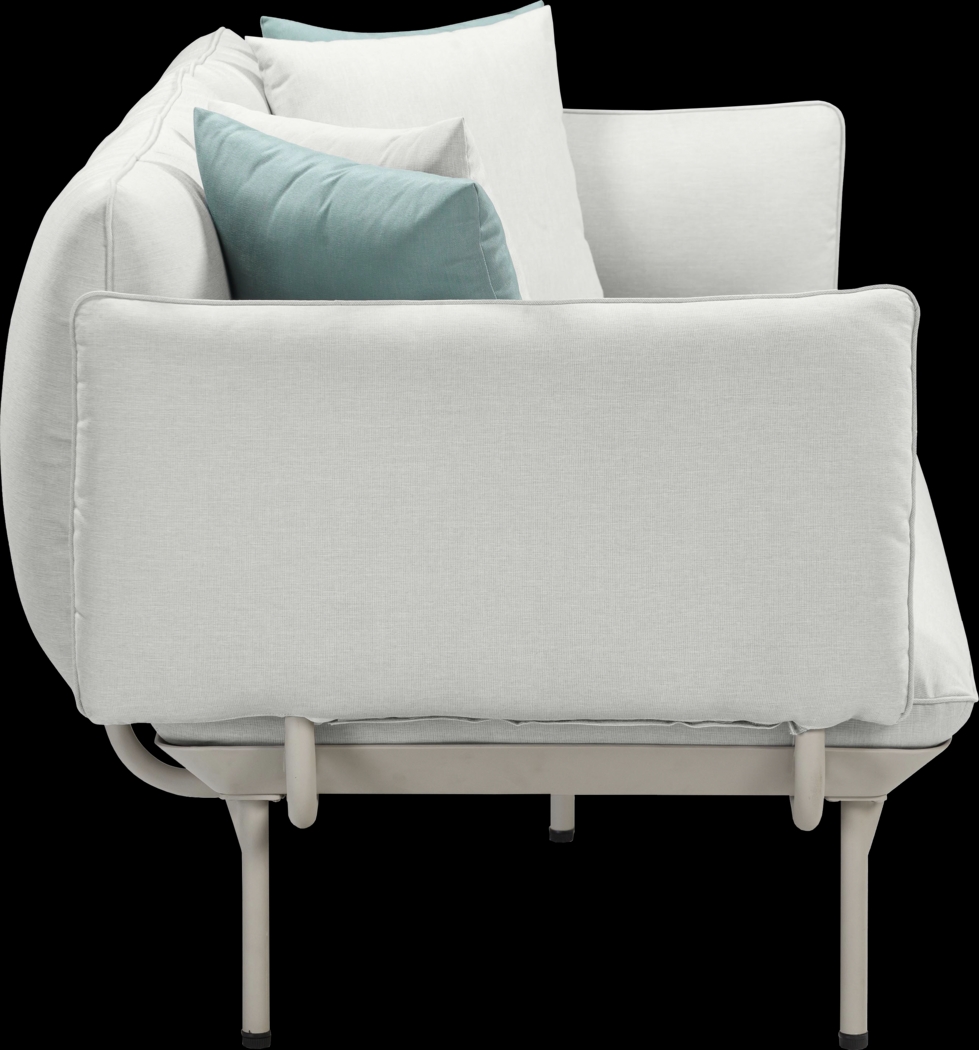 Outdoor Laurine Light Gray Sofa - Thumbnail - Image 4