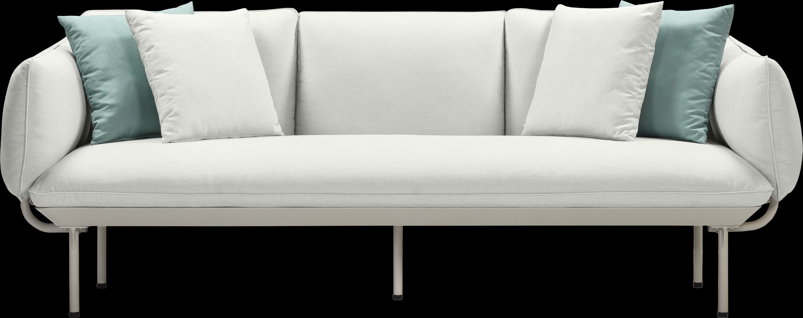 Outdoor Laurine Light Gray Sofa - Thumbnail - Image 1